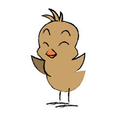 cute little chick baby animal bird cartoon