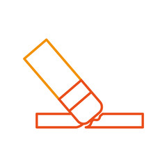 Pencil writing instrument icon vector illustration design graphic