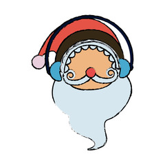 cute santa claus christmas character