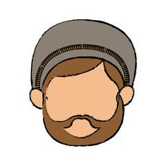 cartoon cute face shepherb manger character