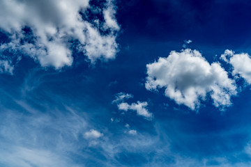 White cloud with Blue sky