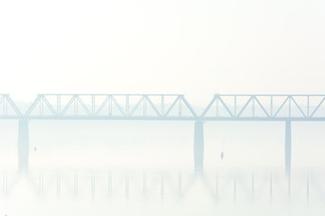 bridge in the fog