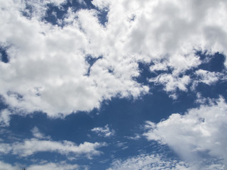 blue sky with cloud in sunny day