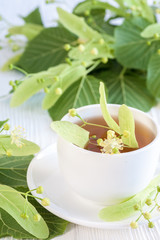 Lime flower tea