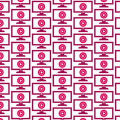 Pattern background play button icon