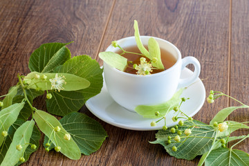 Lime flower tea