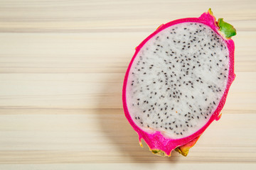 Pitaya or Pitahaya is the fruit of several cactus  image closeup