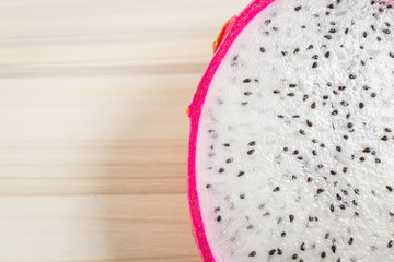 Pitaya or Pitahaya is the fruit of several cactus  image closeup