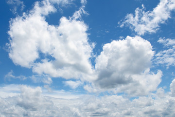 Obraz premium sky and white clouds background.