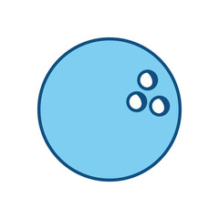 isolated bowling ball