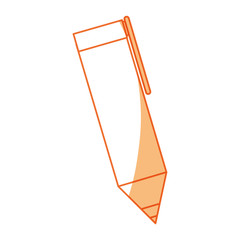 isolated cute pen icon vector illustration graphic design