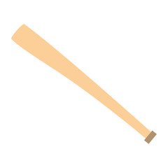 Baseball bat equipment icon vector illustration graphic design
