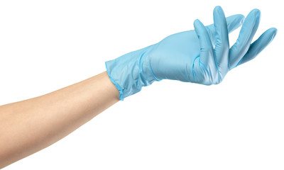 Close up of female doctor's hand