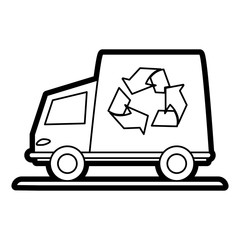 cargo truck vector illustration