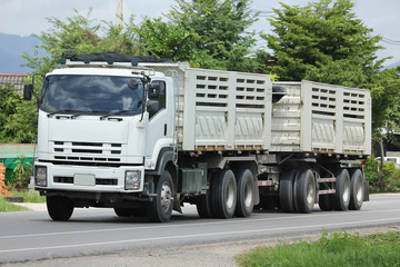  Dump truck on highway road