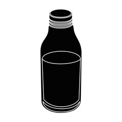 water bottle icon over white background vector illustration