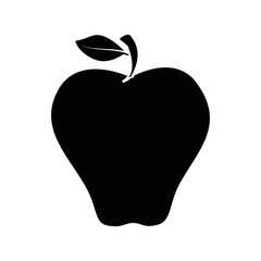 apple fruit icon over white background vector illustration