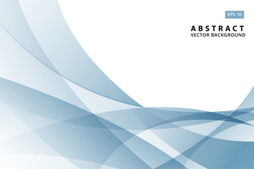 abstract vector illustration of modern light blue wave element and background