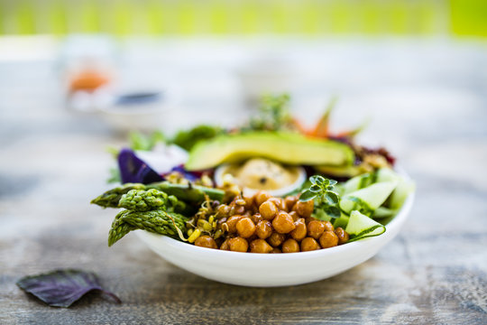 Buddha Bowl, Healthy And Balanced Food. 