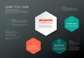 Vector Infographic report template