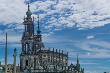 Obraz premium Catholic cathedral in Dresden, Hofkirche, Germany