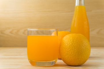 Set of orange juice