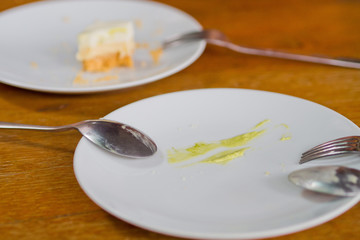 cake left / waste grain / pity