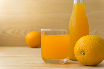 Set of orange juice