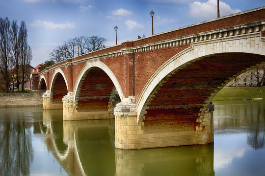 Old bridge in Sisak, Croatia
