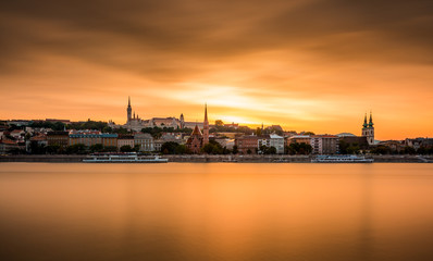 Stunning panoramic photo of Budapest Hungary