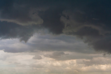Overcast sky and storm clouds