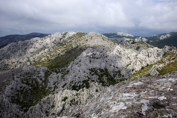 On top of Tulove grede, part of Velebit mountain, Croatia