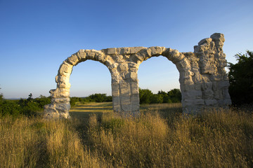 Fototapeta na wymiar Burnum - roman arc in Krka national park in Croatia