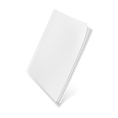 Template blank magazine. Illustration isolated on white background