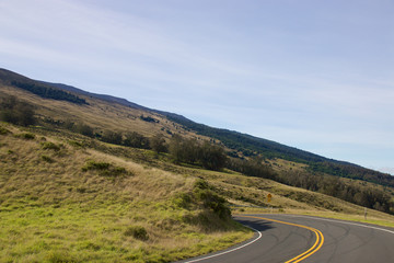 Driving down from Haleakala Crater