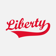 isolated liberty letter, independence day