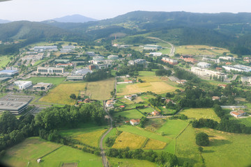 aerial views of biscay technological Park located near Bilbao, Spain
