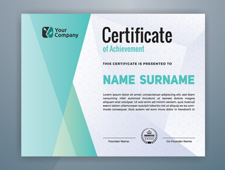 Multipurpose Modern Professional Certificate Template Design for Print. Vector illustration