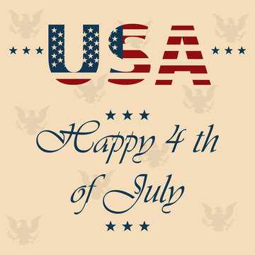 Happy independence day. 4 th of July