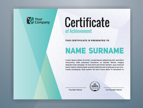 Multipurpose Modern Professional Certificate Template Design for Print. Vector illustration