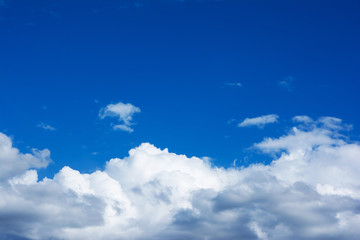 Beautiful sky and white clouds background