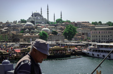 Fisherman and Fatih Mosque 