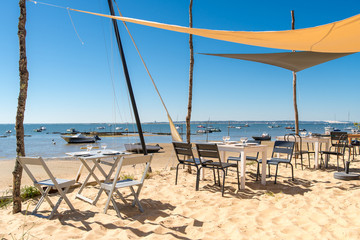 BASSIN D'ARCACHON (France), vue sur la dune du Pyla