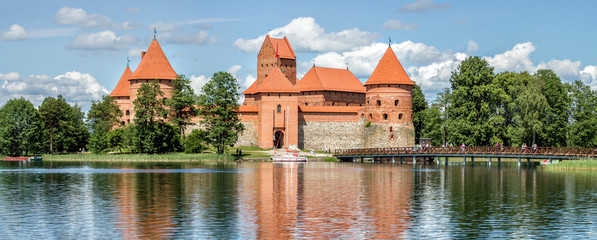 Trakai Castle on Lake Galve Island - 162220655