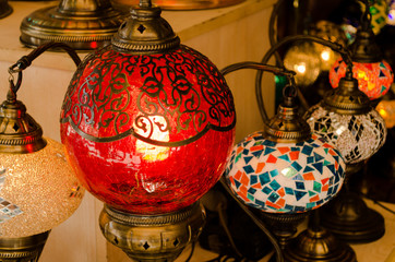 Turkish decorative lamps, turkish bazaar