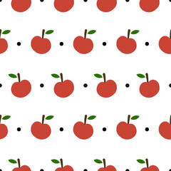 Apple Seamless Pattern Vector