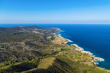 Cyprus Akamas Peninsula National Park mountain's top
