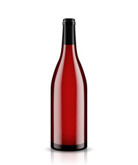 Mockup wine bottle. vector design.