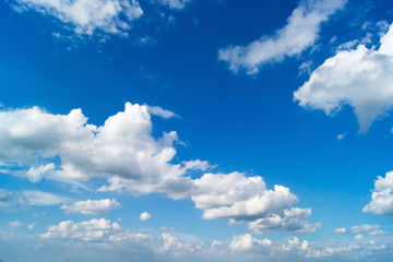 Blue sky with white clouds,Clear sky.
