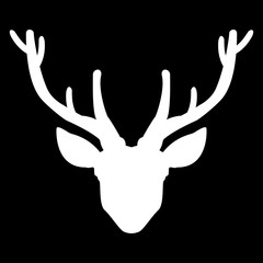 Head deer   it is the white color icon .